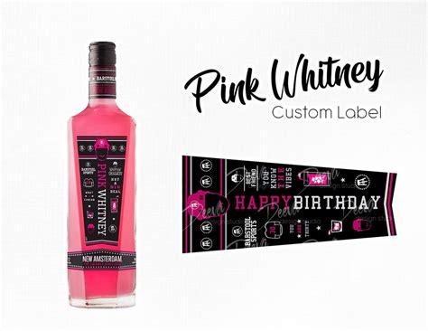 Pink Whitney Label Template
